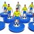 Subbuteo Andrew Table Soccer Brazil 2002 World Cup on classic Hasbro bases